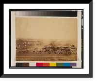 Historic Framed Print, Panorama of the Plateau of Sebastopol in eleven parts (1855) - 3,  17-7/8" x 21-7/8"