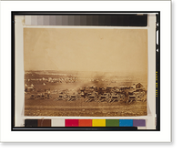 Historic Framed Print, Panorama of the Plateau of Sebastopol in eleven parts (1855) - 3,  17-7/8" x 21-7/8"