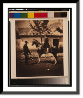 Historic Framed Print, Omar Pacha & Col. Simmons, attached to the Turkish head quarters,  17-7/8" x 21-7/8"