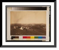 Historic Framed Print, Panorama of the Plateau of Sebastopol in eleven parts (1855) - 4,  17-7/8" x 21-7/8"