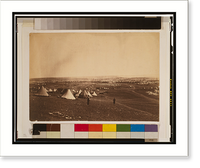 Historic Framed Print, Panorama of the Plateau of Sebastopol in eleven parts (1855) - 4,  17-7/8" x 21-7/8"