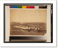 Historic Framed Print, Panorama of the Plateau of Sebastopol in eleven parts (1855)Allied camp on plateau before Sebastopol,  17-7/8" x 21-7/8"