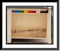 Historic Framed Print, Panorama of the Plateau of Sebastopol in eleven parts (1855) - 5,  17-7/8" x 21-7/8"