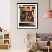 Historic Framed Print, Group of Croats - 4,  17-7/8" x 21-7/8"