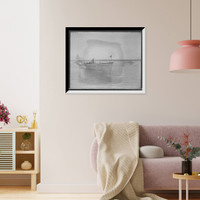 Historic Framed Print, [Motor boat Grayling, bow view],  17-7/8" x 21-7/8"