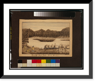 Historic Framed Print, Camp 120, Eagle Lake, Sierra Nevadas - 2,  17-7/8" x 21-7/8"