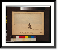 Historic Framed Print, Sunday April 3d 1859 - 2,  17-7/8" x 21-7/8"