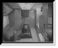 Historic Framed Print, [Yacht Althea, engine room],  17-7/8" x 21-7/8"