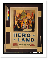 Historic Framed Print, Hero land.J. Carl Mueller.,  17-7/8" x 21-7/8"