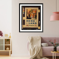 Historic Framed Print, Hero land.J. Carl Mueller.,  17-7/8" x 21-7/8"