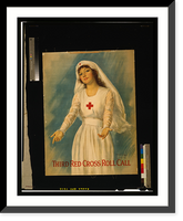 Historic Framed Print, Third Red Cross roll call.Haskell Coffin. - 2,  17-7/8" x 21-7/8"