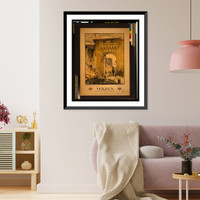Historic Framed Print, Verdun, road to Y.M.C.A. canteen.A.K.S. ; sketched on spot by Y.M.C.A. sec[retar]y ; Coquemer imp. Paris.,  17-7/8" x 21-7/8"