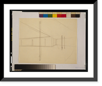 Historic Framed Print, [House (One-bedroom Court House") Sketch perspective]",  17-7/8" x 21-7/8"