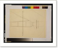 Historic Framed Print, [House (One-bedroom Court House") Sketch perspective]",  17-7/8" x 21-7/8"