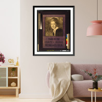 Historic Framed Print, Stand by the country's girlhood. The Y.W.C.A. acts for you.W. T. Benda.,  17-7/8" x 21-7/8"