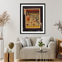 Historic Framed Print, The Barnum & Bailey greatest show on earth Scenes in the grand water circus.The Strobridge Lith. Co., Cincinnati - New York. - 2,  17-7/8" x 21-7/8"