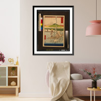 Historic Framed Print, [Sagamigawa].Hiroshige ga.,  17-7/8" x 21-7/8"