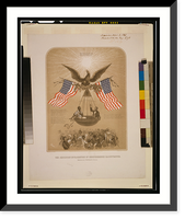 The American Declaration of Independence illustrated.Fabronious ; designed by R. Thayer ; L. Prang & Co. Lith., Boston. - 2 Classic, Historic Reproduction