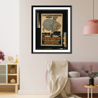 Historic Framed Print, The U.S. Engineers need you.George Carlson.,  17-7/8" x 21-7/8"