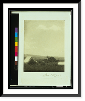 Tents and clouds at the Hill Camp, Hanoum Camps, Thetford, Vermont.Clara E. Sipprell. Classic, Antique Print