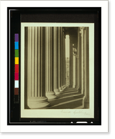 Historic Framed Print, [Columns, Low Memorial Library, Columbia University, New York].Frances Spalding, 1922.,  17-7/8" x 21-7/8"