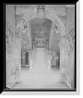Historic Framed Print, Stairway, main corridor, Majestic B. [Building], Detroit, Mich.,  17-7/8" x 21-7/8"