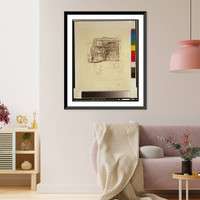 Historic Framed Print, Palazzo Casa d'Oro.Otto [artist's stamp].,  17-7/8" x 21-7/8"