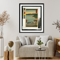 Historic Framed Print, Sagami shichirigahama,  17-7/8" x 21-7/8"