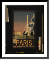 Paris, &eacute;dit&eacute; par les grands r&eacute;seaux des chemins de fer Fran&ccedil;ais.Julien Lacaze ; Imp. Chaix, Paris. Classic, Vintage Poster