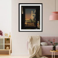 Paris, &eacute;dit&eacute; par les grands r&eacute;seaux des chemins de fer Fran&ccedil;ais.Julien Lacaze ; Imp. Chaix, Paris. Classic, Vintage Poster