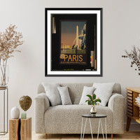 Paris, &eacute;dit&eacute; par les grands r&eacute;seaux des chemins de fer Fran&ccedil;ais.Julien Lacaze ; Imp. Chaix, Paris. Classic, Vintage Poster