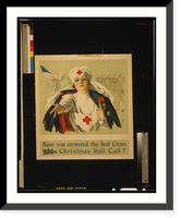 Historic Framed Print, Have you answered the Red Cross Christmas roll call?.Harrison Fisher.,  17-7/8" x 21-7/8"