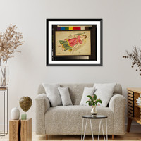 Historic Framed Print, Virgo.Sidy. Hall, sculpt.,  17-7/8" x 21-7/8"