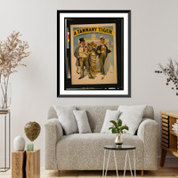 Historic Framed Print, A Tammany tiger a melodrama of New York life by H. Grattan Donnelly.,  17-7/8" x 21-7/8"