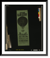 Grand balloon ascension! Huntingdon, Pa., Saturday, July 22d, 1871, Antique Wall Art