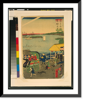 Historic Framed Print, To&#x0304;kyo&#x0304; meisho&#x0304; Takanawa no shinkei - 2,  17-7/8" x 21-7/8"