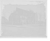 Historic Framed Print, [Residence of A. Buhl, Iroquois Avenue from northwest, Detroit, Mich.],  17-7/8" x 21-7/8"