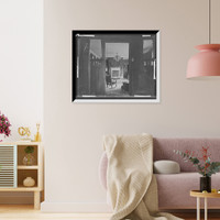 Historic Framed Print, [Residence of A. Buhl, Iroquois Avenue, hall and parlor, Detroit, Mich.],  17-7/8" x 21-7/8"