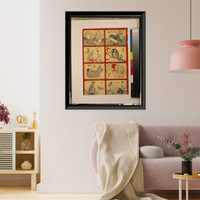 Historic Framed Print, [Various types of birds],  17-7/8" x 21-7/8"