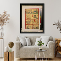 Historic Framed Print, [Various types of birds],  17-7/8" x 21-7/8"