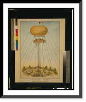 Chateau a&eacute;rien. Ballon captif &agrave; cloisons &eacute;tanches, syst&egrave;me Tobiansky. Exposition universelle 1894. Classic, Vintage Poster