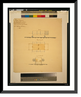Historic Framed Print, Projet d'appareil, pour &eacute;valuer approximativement la force des helices, roues ailes applicables &agrave; la direction des a &eacute;rostat.par Vaussin-Chardanne, 1853.,  17-7/8" x 21-7/8"