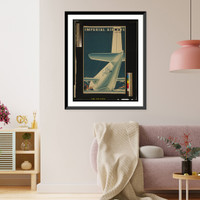 Imperial Airways - Europe, Africa, India, Far East, Australia.Severin. Classic, Antique Print