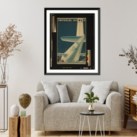 Imperial Airways - Europe, Africa, India, Far East, Australia.Severin. Classic, Antique Print