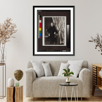 Historic Framed Print, [African American boy, full-length portrait, standing, facing front with left hand resting on table] - 2,  17-7/8" x 21-7/8"