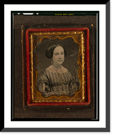 Historic Framed Print, [Unidentified woman, head-and-shoulders portrait, facing slightly right] - 2,  17-7/8" x 21-7/8"