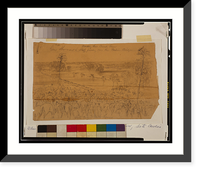 Gen Sherman & Staff passing over the Pontoon Bridge - 2, Vintage Wall Art