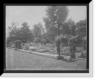 Historic Framed Print, [Garden of Franklin H. Walker, Detroit, Mich.],  17-7/8" x 21-7/8"