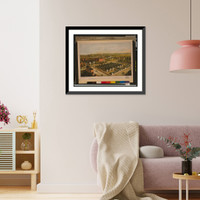 Historic Framed Print, Douglas & Stanton Hospitals, Washington,D.C..lith. & print. by Chas. Magnus, N.Y. - 2,  17-7/8" x 21-7/8"