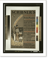 Historic Framed Print, Scribner's August fiction number.W. Glackens.,  17-7/8" x 21-7/8"